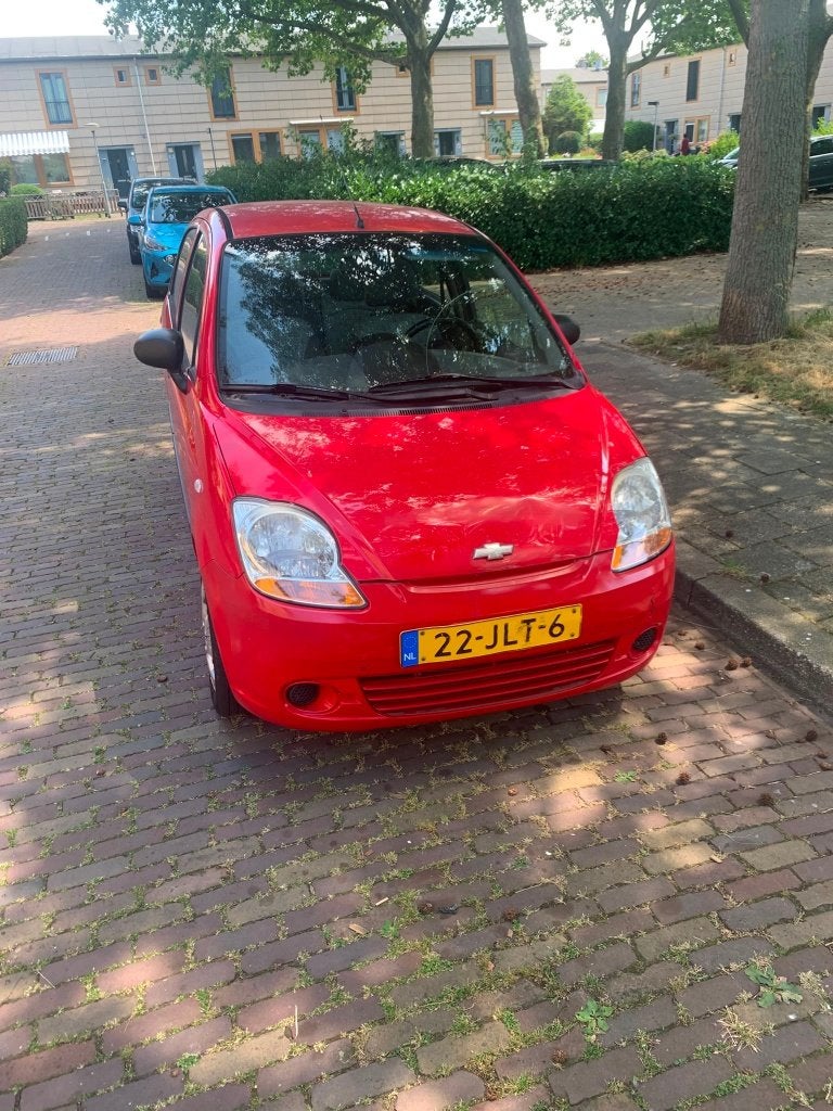 Chevrolet Matiz 0.8 2009 Rood, Auto's, Voorwielaandrijving, Stof, 1250 kg, Zwart