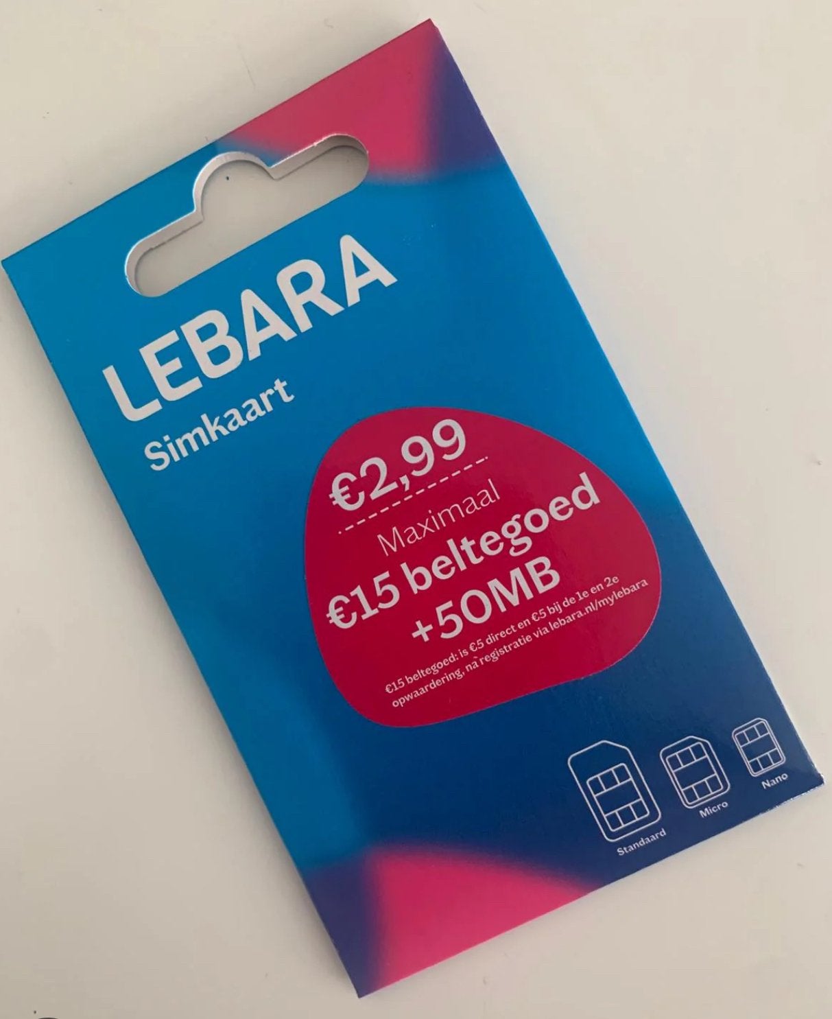 Lebara simkaarten te koop, Telecommunicatie, Ophalen of Verzenden, Zo goed als nieuw, Overige providers