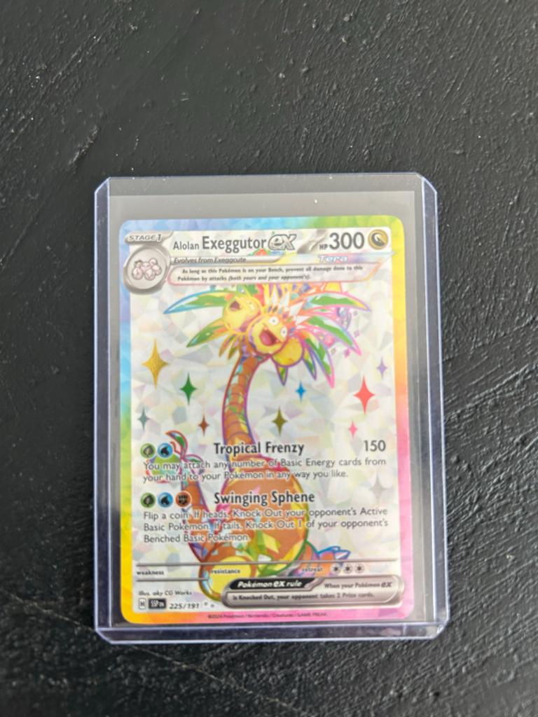 Alolan Exeggutor GX Pokémon kaart 225/191 Full Art, Hobby en Vrije tijd, Verzamelkaartspellen | Pokémon, Ophalen of Verzenden