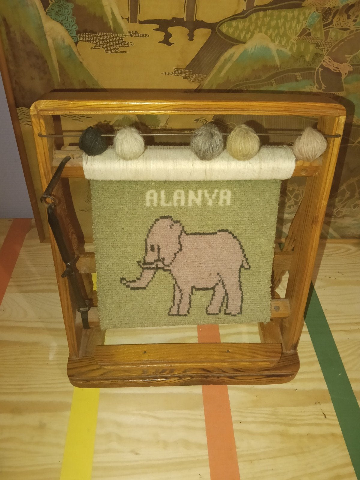 Miniatuur weefgetouw Alanya/olifant, Ophalen of Verzenden, Gebruikt, Overige typen