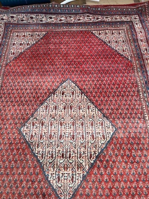 Perzisch handgeknoopt tapijt Sarouk Mir, Ophalen, Gebruikt, Rechthoekig, 200 cm of meer