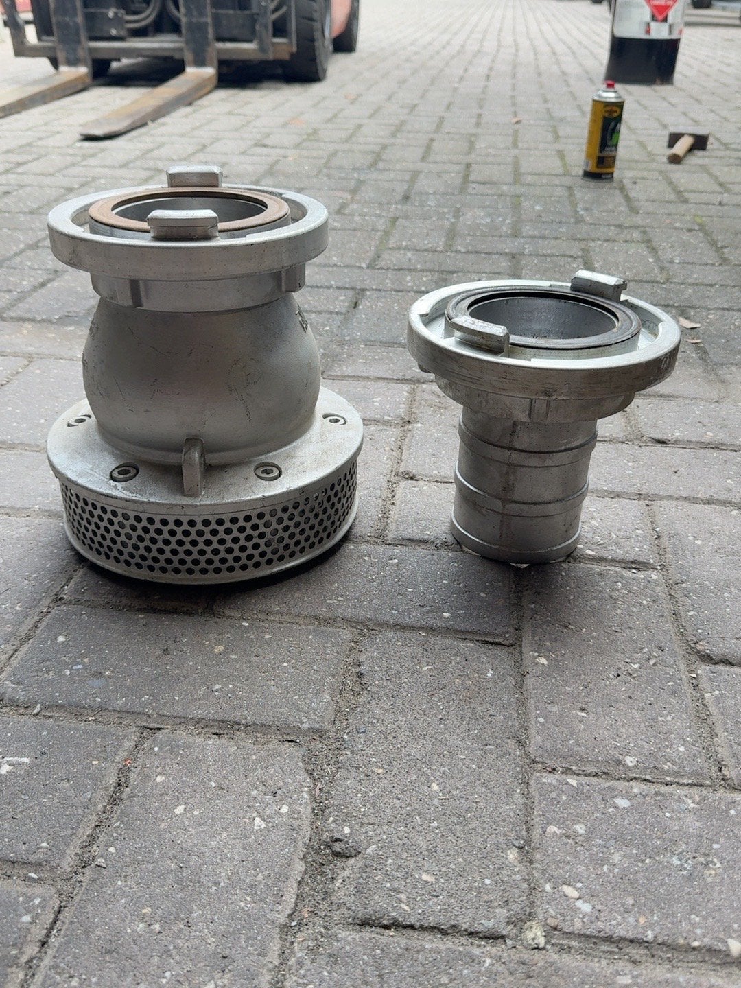 AWG brandweer zuigkorf met Storz koppeling, Overige materialen, Overige typen, Ophalen of Verzenden, Zo goed als nieuw