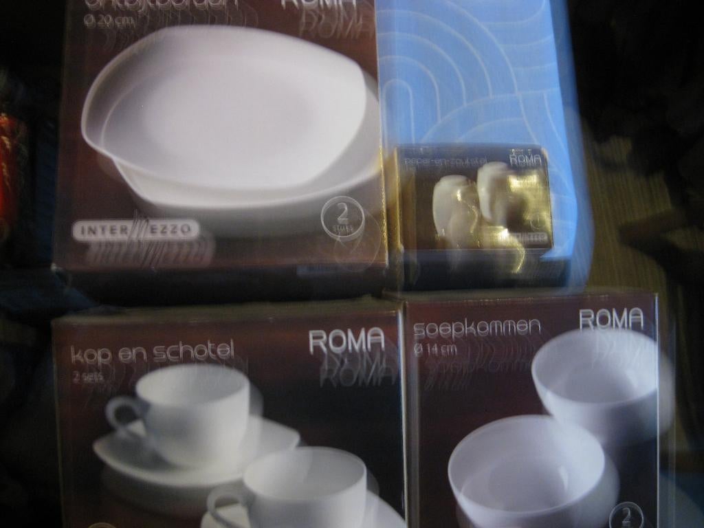 kop en schotels borden peper zout    soepkop, Verzenden, Nieuw, Overige stijlen, Kop(pen) en/of Schotel(s)