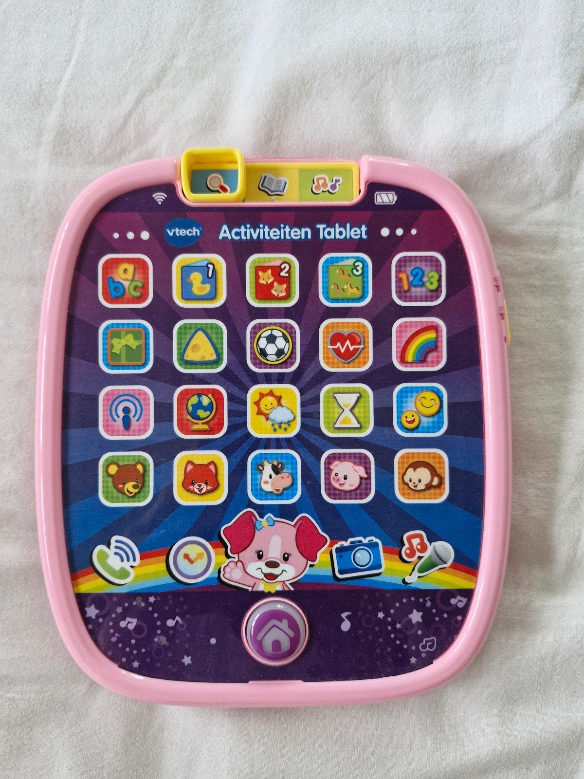 VTech activiteiten tablet (roze), in goede staat, Ophalen of Verzenden, Gebruikt, 6 maanden tot 2 jaar