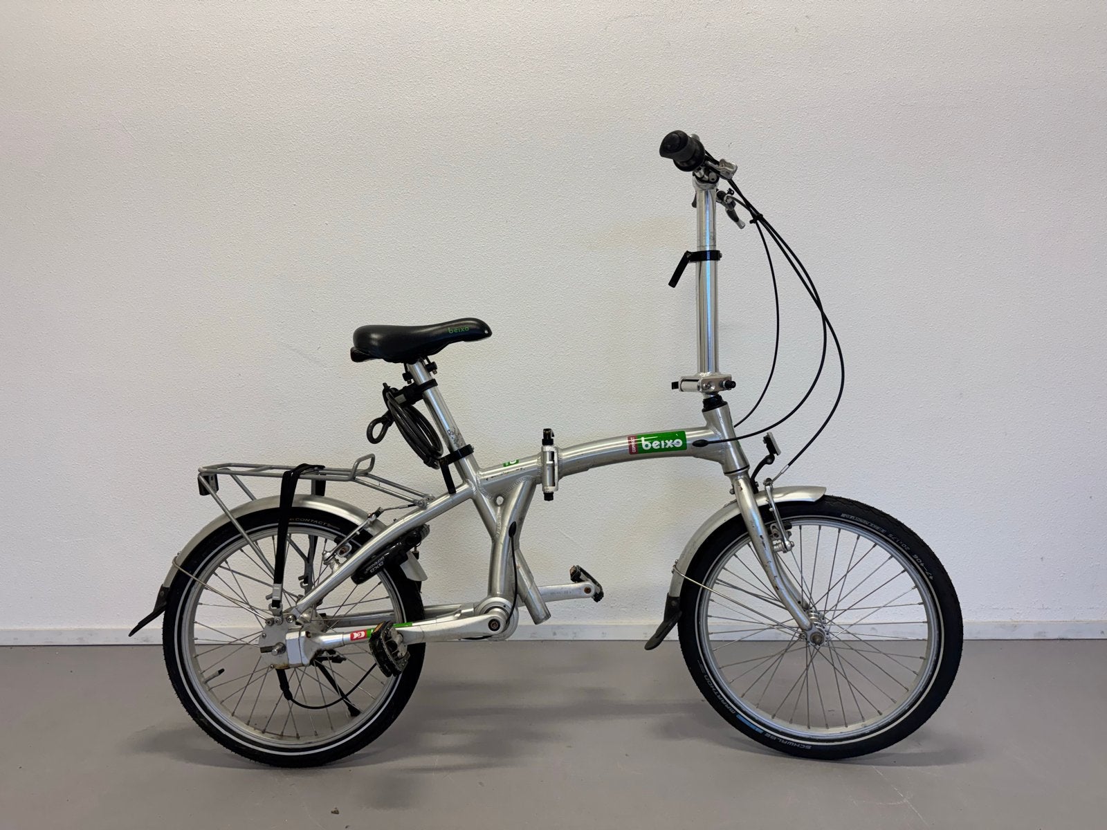 Beixo aluminium vouwfiets met cardanas en 7 versnellingen, 20 inch of meer, Gebruikt, Velgrem, Versnellingen