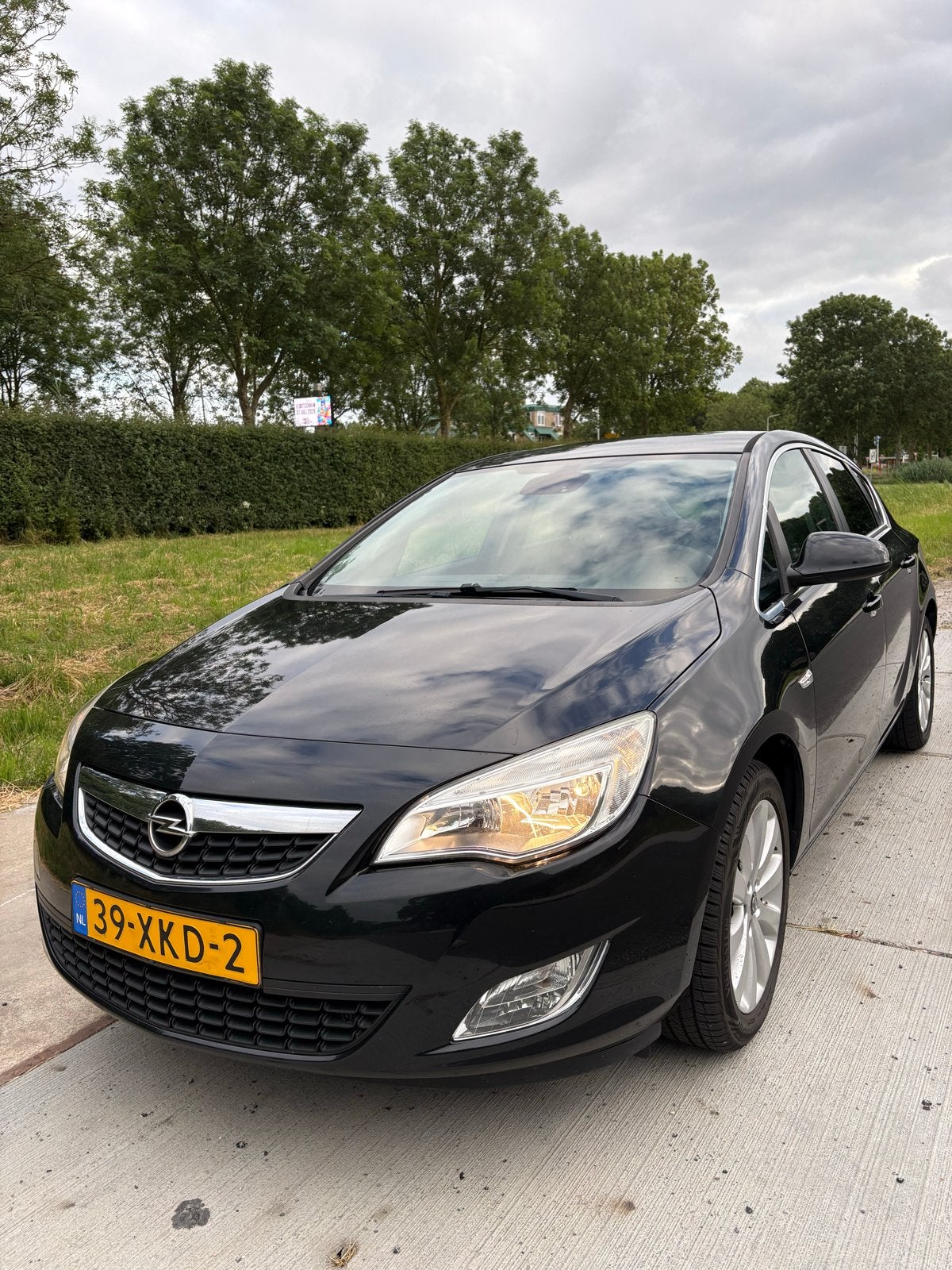Opel Astra 1.4 Ecotec 74KW 5-D 2012 Zwart, Auto's, Voorwielaandrijving, Adaptieve lichten, Stof, 4 cilinders