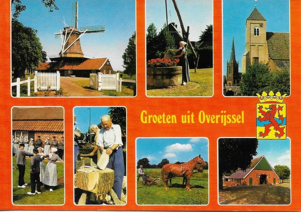 Overijssel- -7-luik., Ophalen of Verzenden, 1980 tot heden, Gelopen, Overijssel
