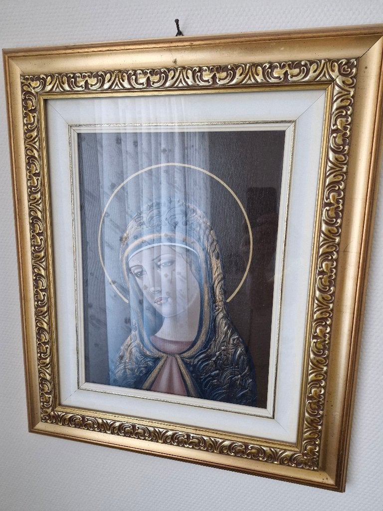 antieke schilderij maria, Antiek en Kunst, Ophalen