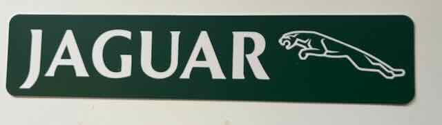 JAGUAR -  showroom  kentekenplaat - reclamebord, Ophalen of Verzenden, Zo goed als nieuw, Auto's