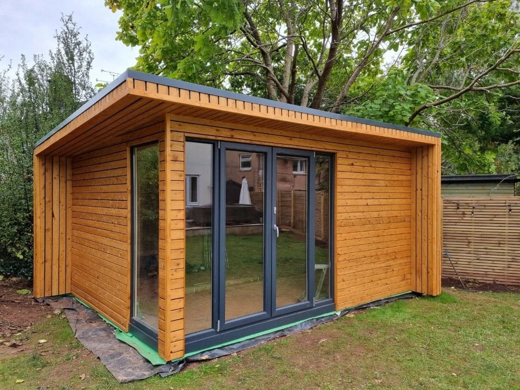 Tuinhuis geïsoleerd Mars 5x4, tuinkantoor, tuin studio, 200 tot 400 cm, Tuinhuis, Verzenden, Nieuw