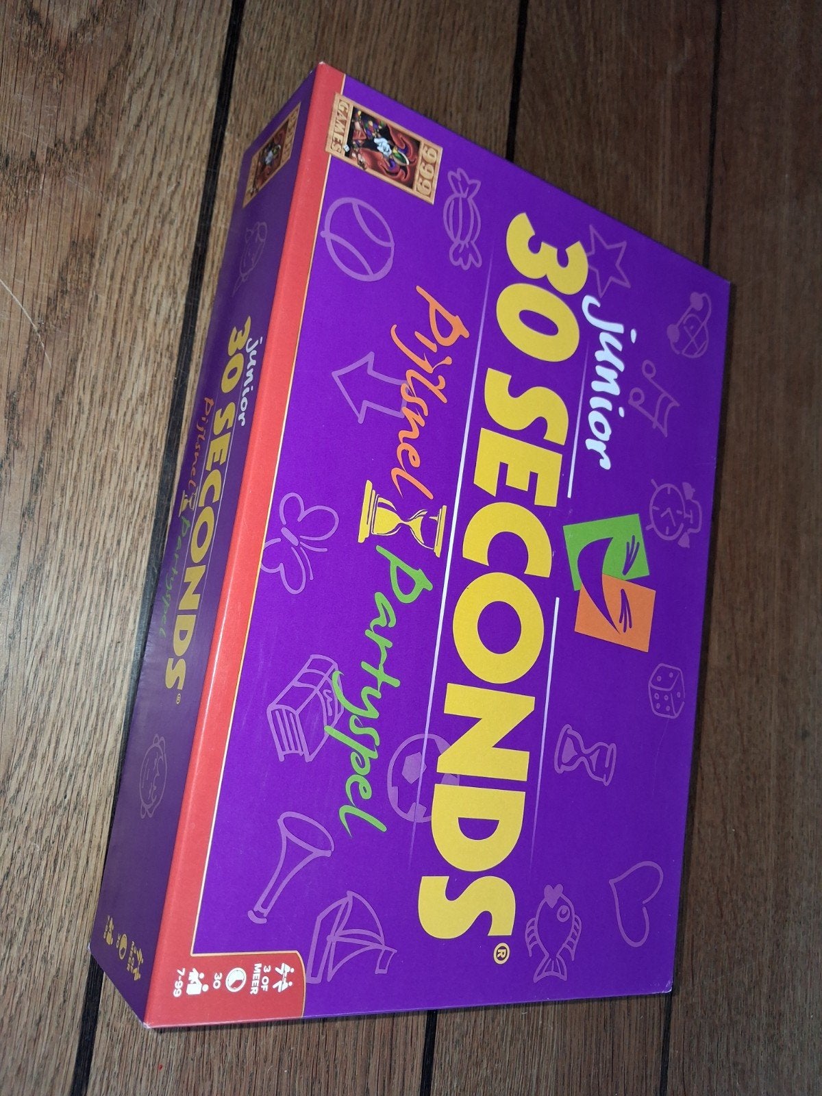 30 seconds spel bordspel paars junior paarse doos, Ophalen of Verzenden, Zo goed als nieuw