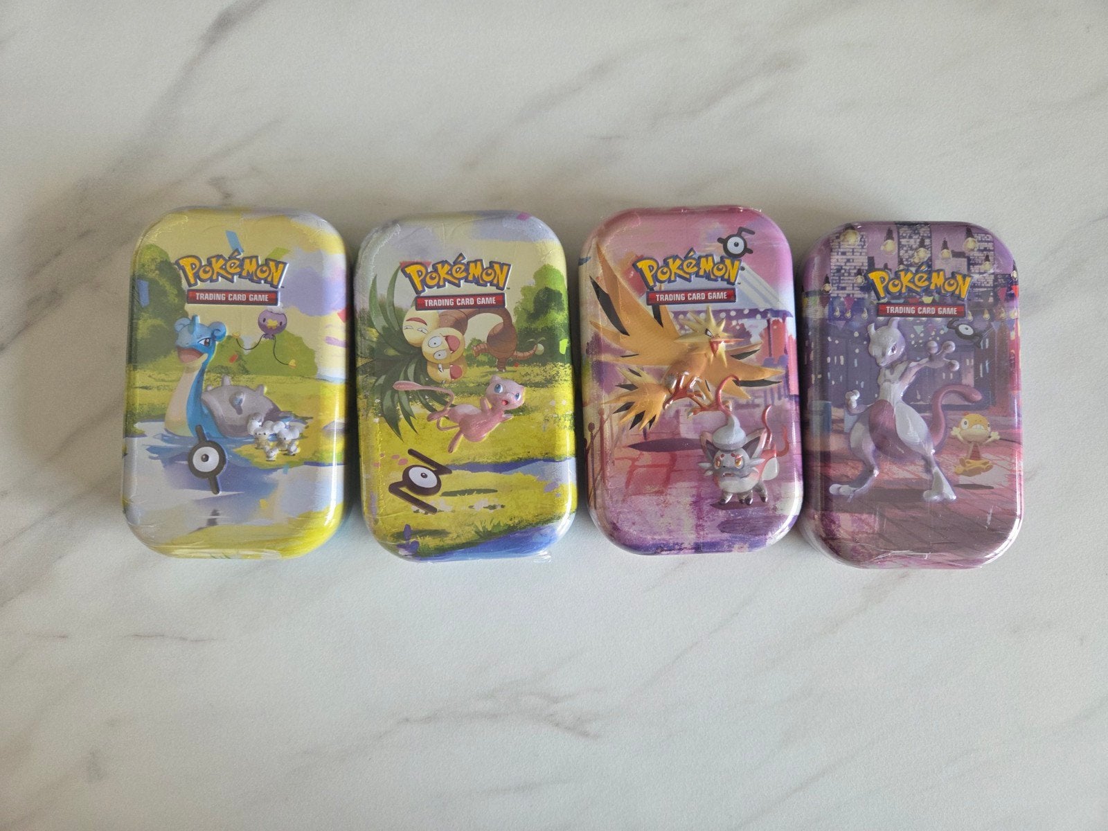 Pokémon TCG Mini Tins - Set van 4, Ophalen, Gebruikt, Overige typen