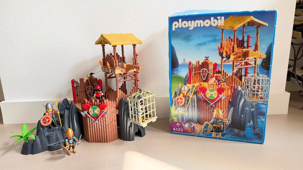 Playmobil 4433 Vikingfort met gevangene en toren (2005), Complete set, Ophalen of Verzenden, Zo goed als nieuw, Kasteel/Fort