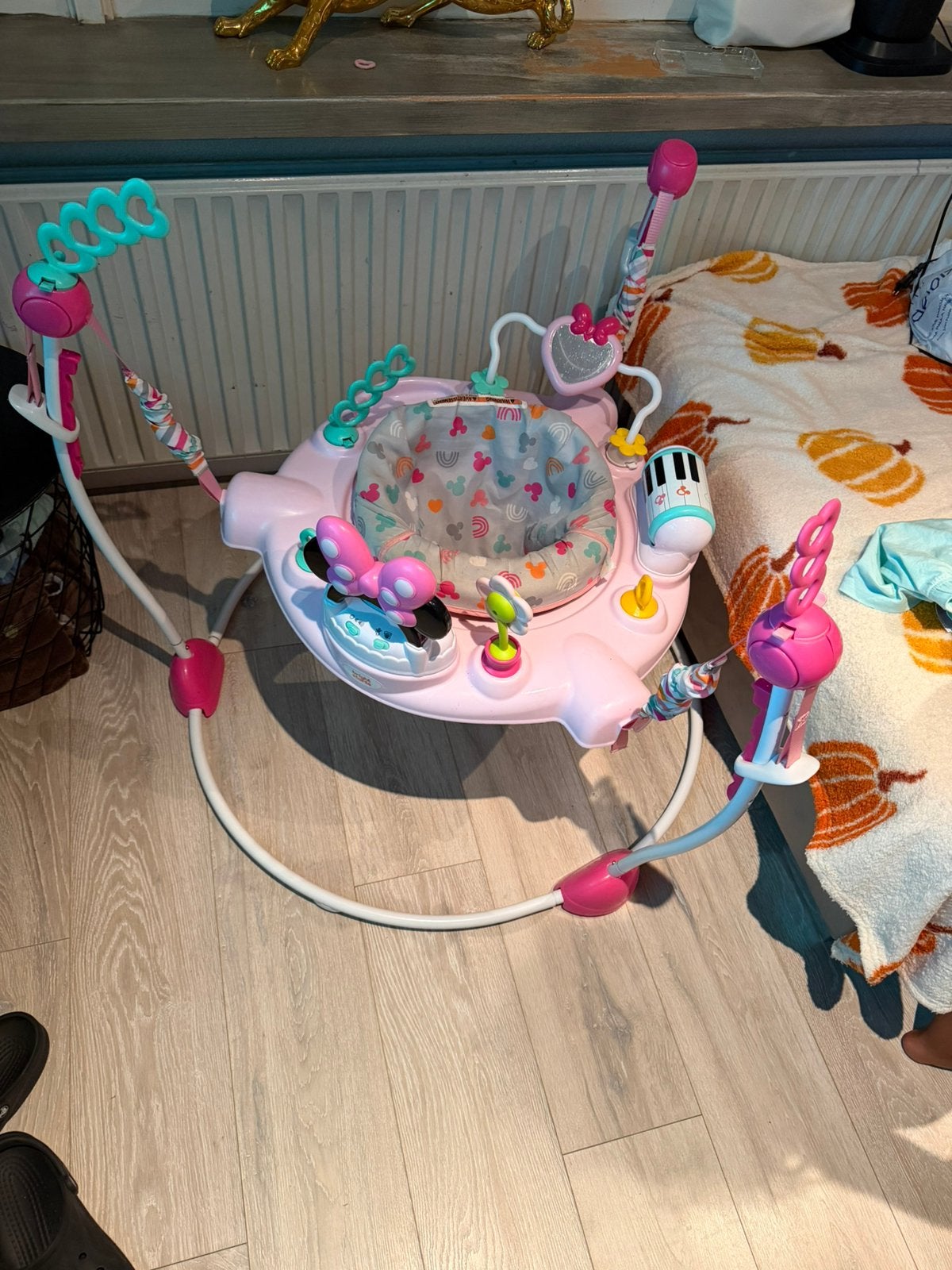 Baby jumper, Ophalen, Gebruikt
