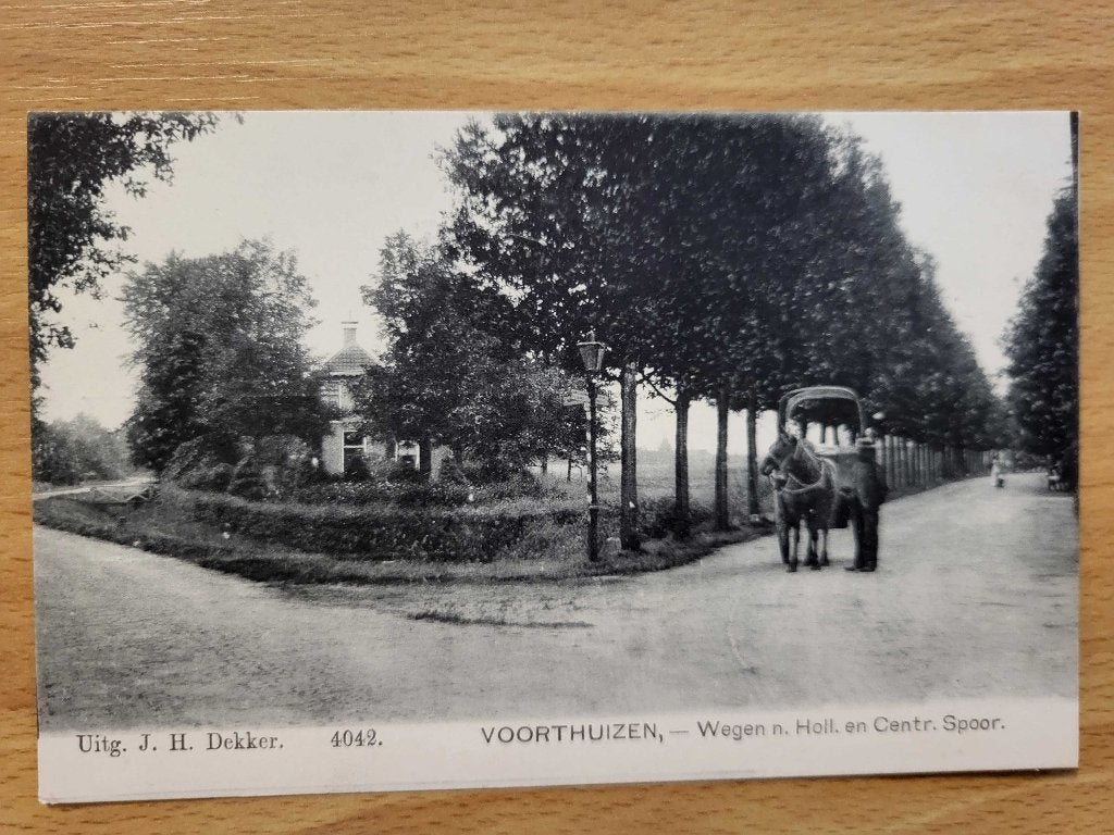 ansicht VOORTHUIZEN Weg naar spoor Paard en wagen PRACHTIG, Ophalen of Verzenden, Voor 1920, Gelderland