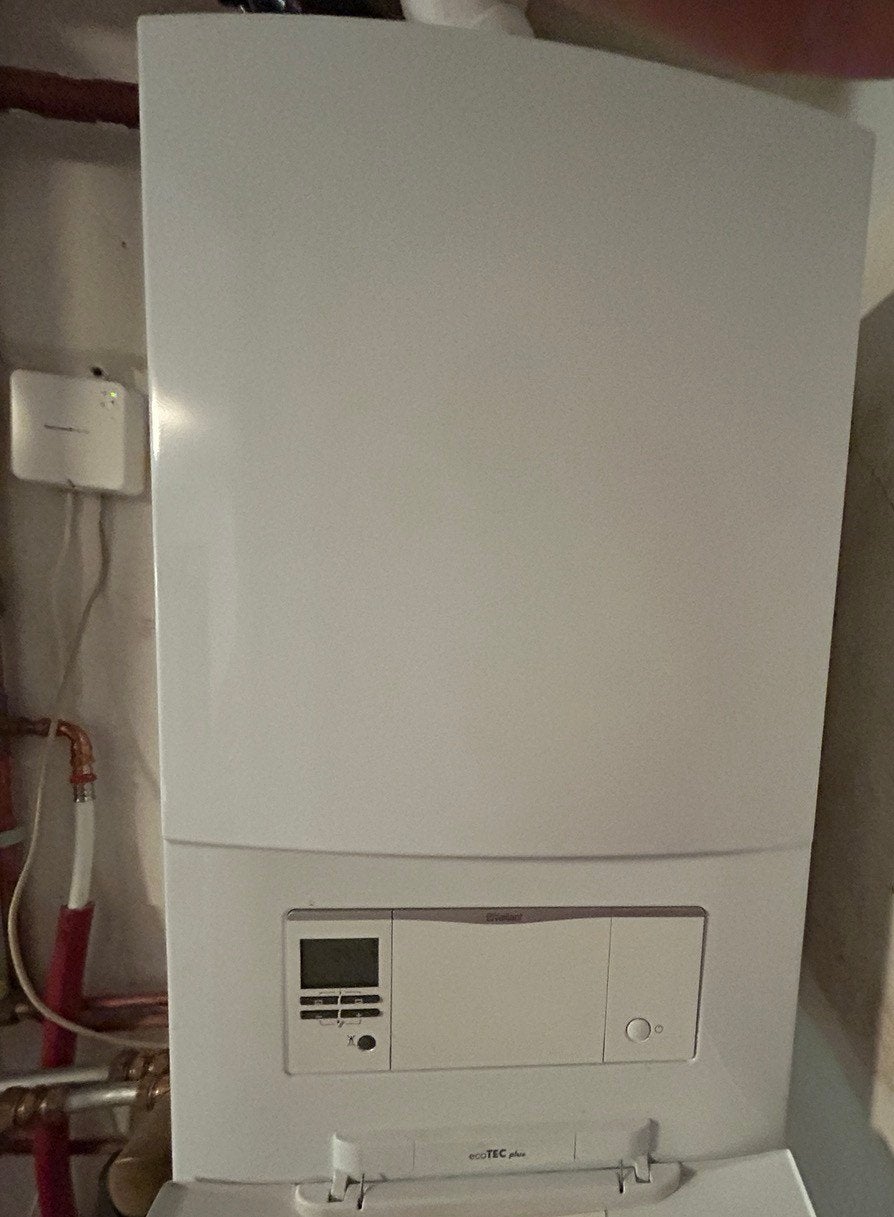 Vaillant ecoTEC plus VHR30-34cw5 CV ketel + Honeywell therm, Ophalen, Zo goed als nieuw, Cv-ketel of Combi-ketel, Hoog rendement (Hr)