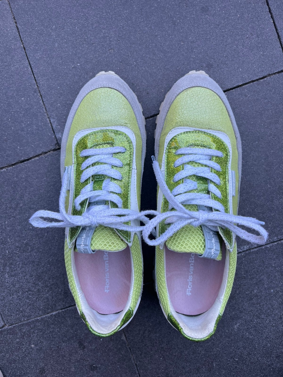 Floris van Bommel, Kleding | Dames, Schoenen, Ophalen of Verzenden, Sneakers of Gympen, Gedragen, Groen