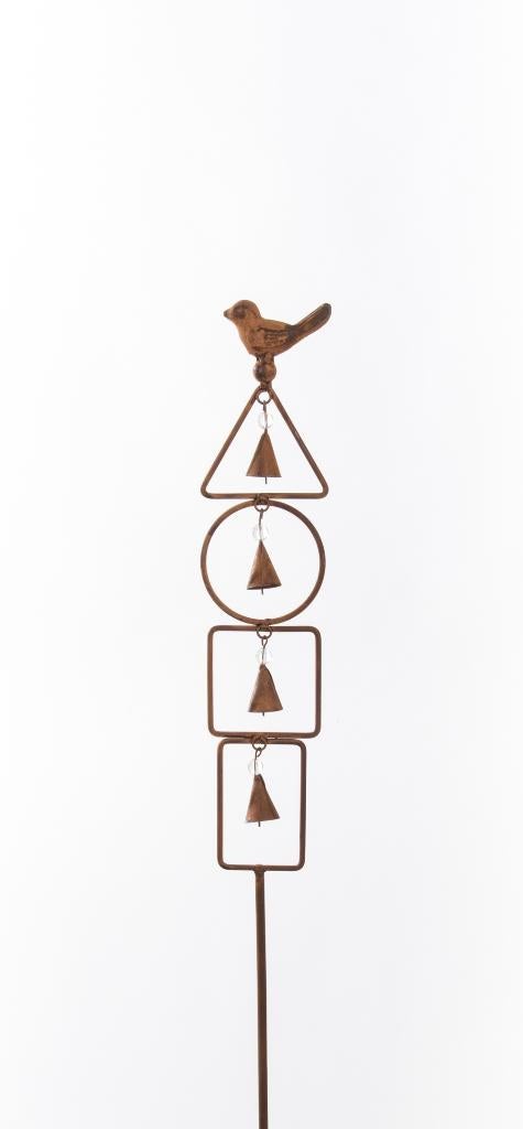 TUINSTEKER BELLETJES MET VOGELTJE - ROEST DESIGN, Tuin en Terras, Ophalen of Verzenden, Nieuw