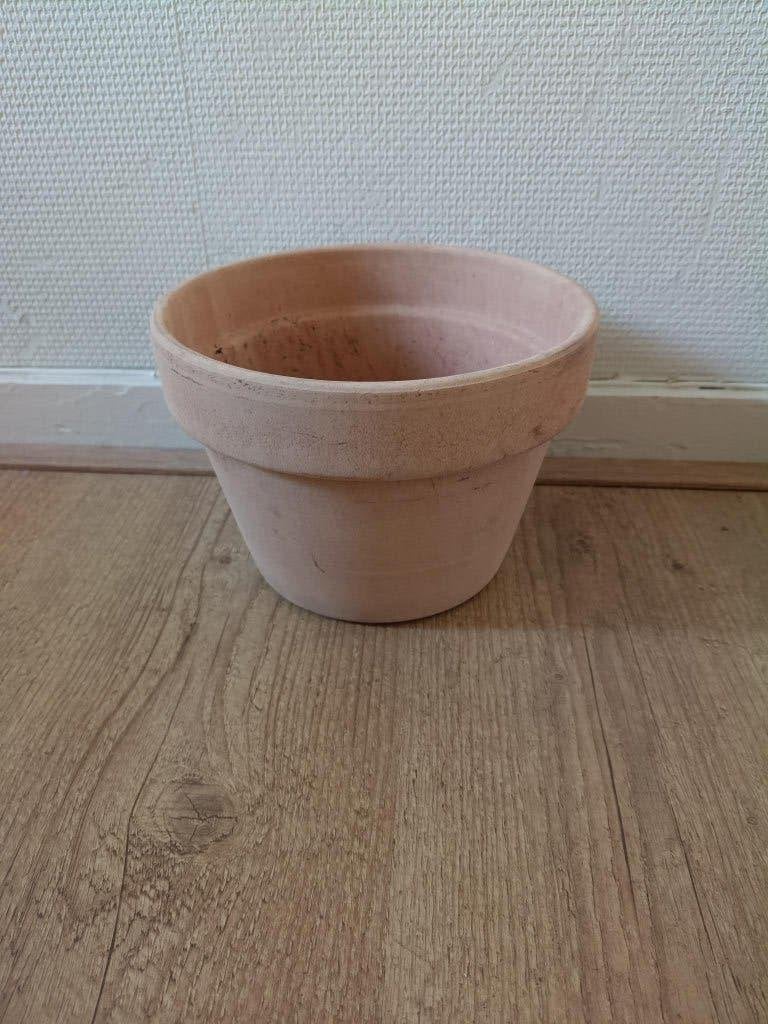 bloempot terracotta, binnenmaat 17 cm, Tuin en Terras, Rond, Ophalen of Verzenden, Zo goed als nieuw, Terracotta