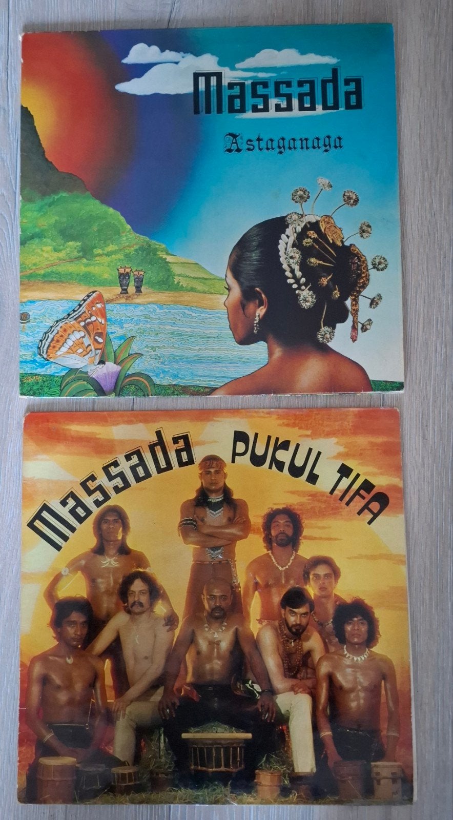 Massada Vinyl LP's: Astaganaga & Pukul Tifa (2 stuks), Cd's en Dvd's, Gatefold hoes, Ophalen of Verzenden, Gebruikt, 12 inch