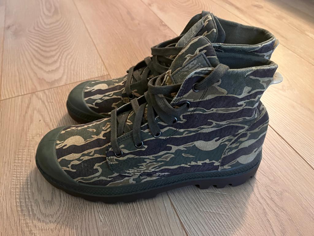 Palladium x Billionaire Boys Club Boots Camouflage mt.41, Ophalen of Verzenden, Zo goed als nieuw, Overige kleuren, Boots