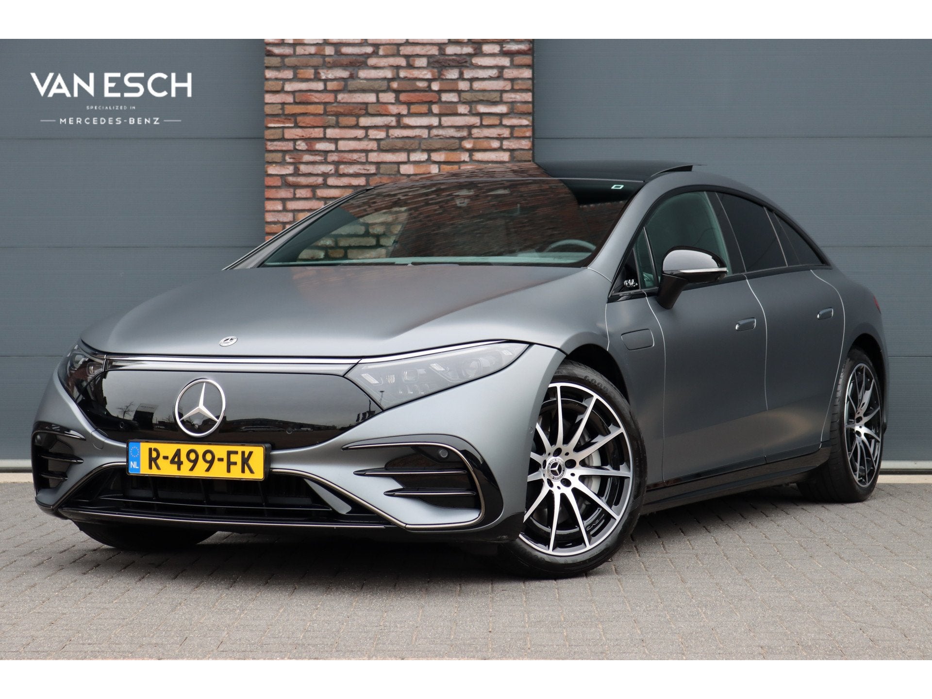 Mercedes-Benz EQS 450+ AMG Line Premium 108 kWh | Luchtverin, Auto's, Achterwielaandrijving, Gebruikt, 124 €/maand, 4 stoelen