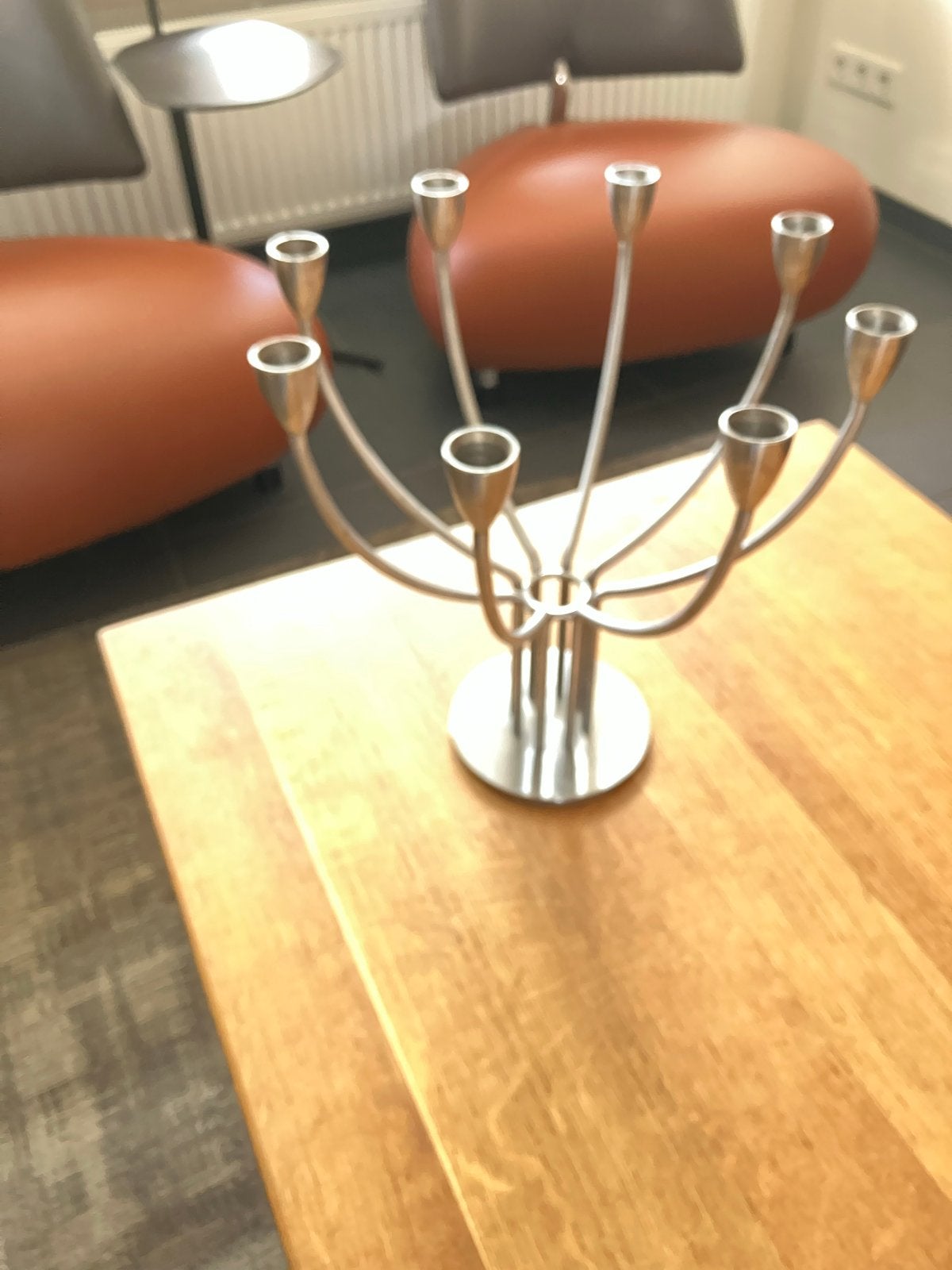 IKEA Hagberg stockholm kanderlaar rvs, Huis en Inrichting, Woonaccessoires | Kandelaars en Kaarsen, Gebruikt, IKEA, Ophalen of Verzenden