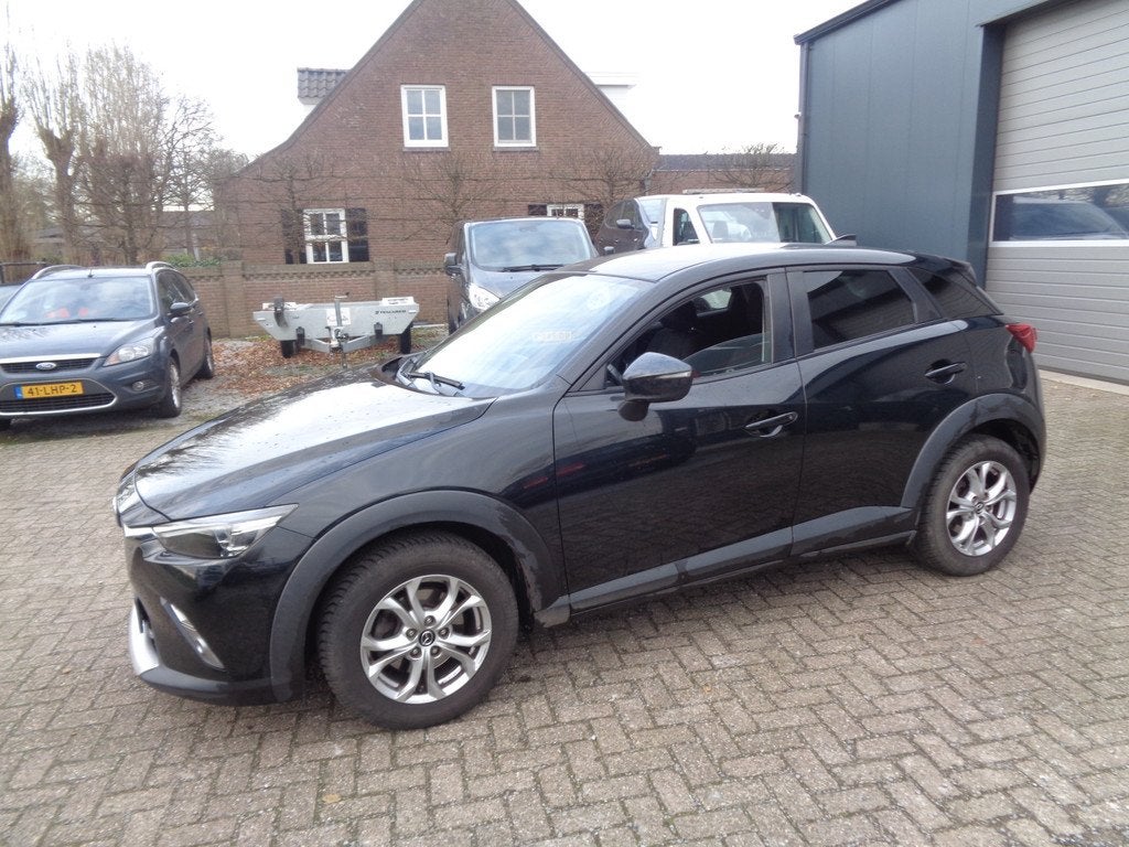 Mazda CX-3 2.0 SkyActiv-G 120 TS+ Ecc, navigatie, pdc, stoel, Stof, Gebruikt, 4 cilinders, Zwart