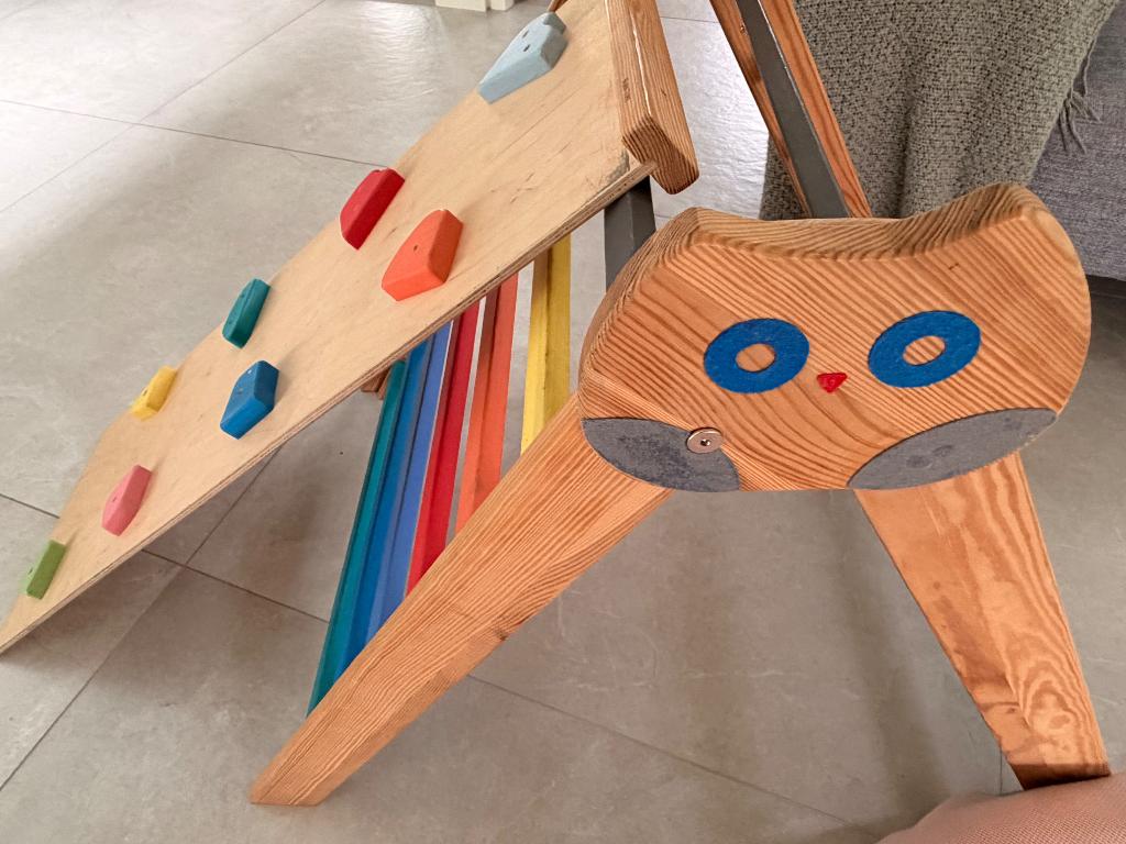 Montessori Klimrek Binnen met Glijbaan en Klimwand, Ophalen, Zo goed als nieuw, Meubelstuk of Keukentje