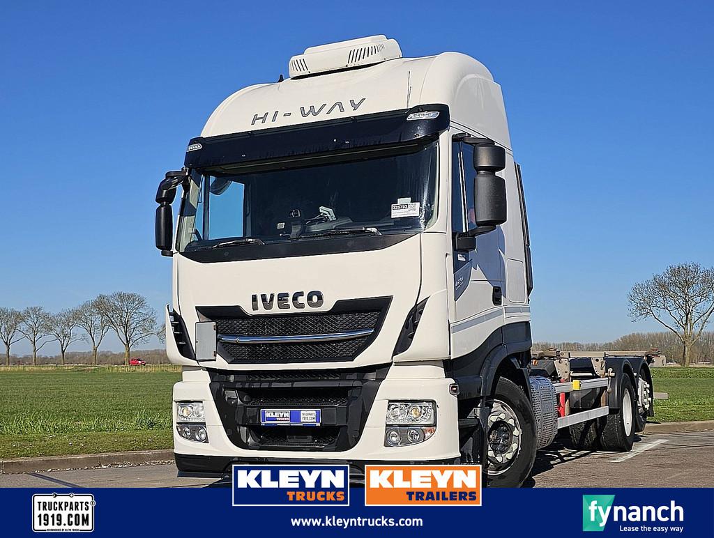 IVECO AS260S42 STRALIS 6x2 intarder alcoa's, Auto's, Vrachtwagens, Bedrijf, Te koop, ABS, Airconditioning, Bluetooth, Cruise Control