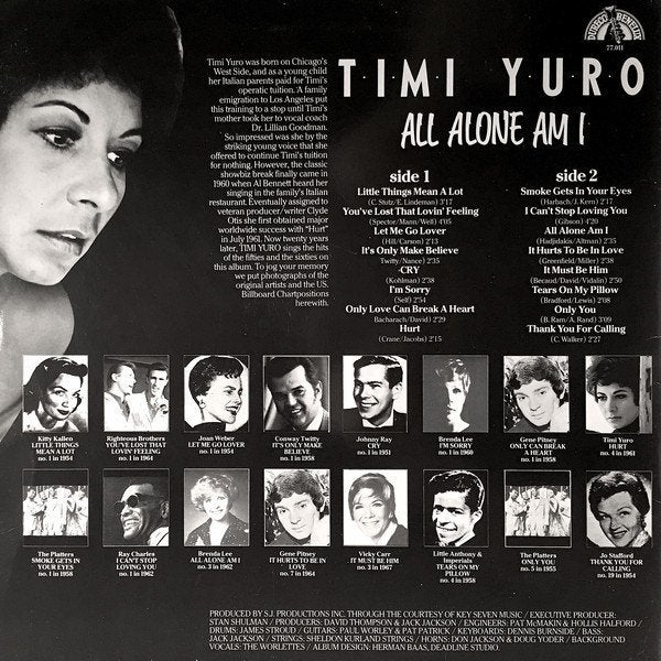 LP Timi Yuro All alone am i, LP, Gebruikt, Verzenden, Overige formaten