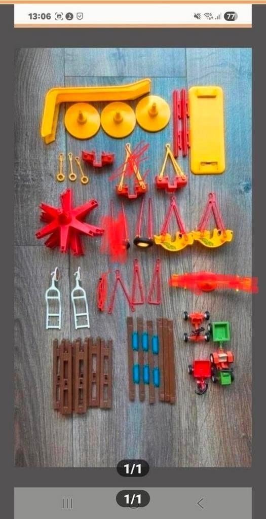 839 Playmobil losse onderdelen speeltuin, Ophalen of Verzenden, Zo goed als nieuw