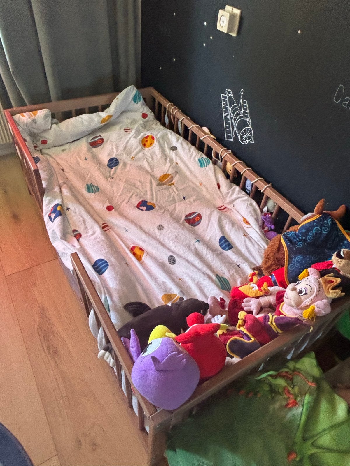 Peuterbed 70x140 cm , inclusief matras - Van Asten, Ophalen, Gebruikt, 70 tot 85 cm, 140 tot 160 cm