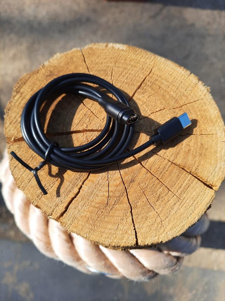 USB-C Oplaadkabel voor Garmin Fenix & Forerunner, Zwart, Garmin, Nieuw, Ophalen of Verzenden