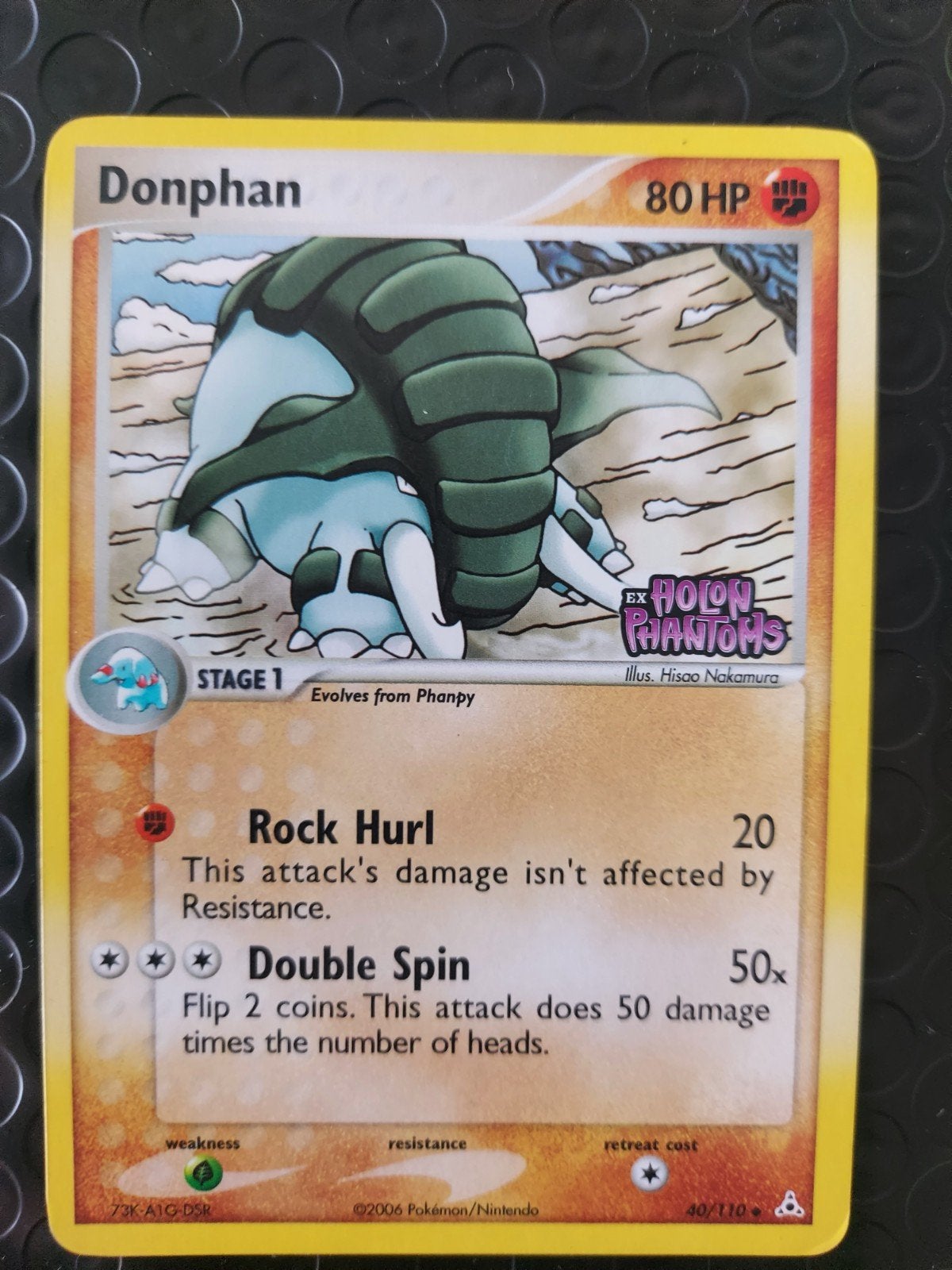 Donphan 40/110 ex holon phantoms pokemon kaart, Ophalen of Verzenden, Gebruikt