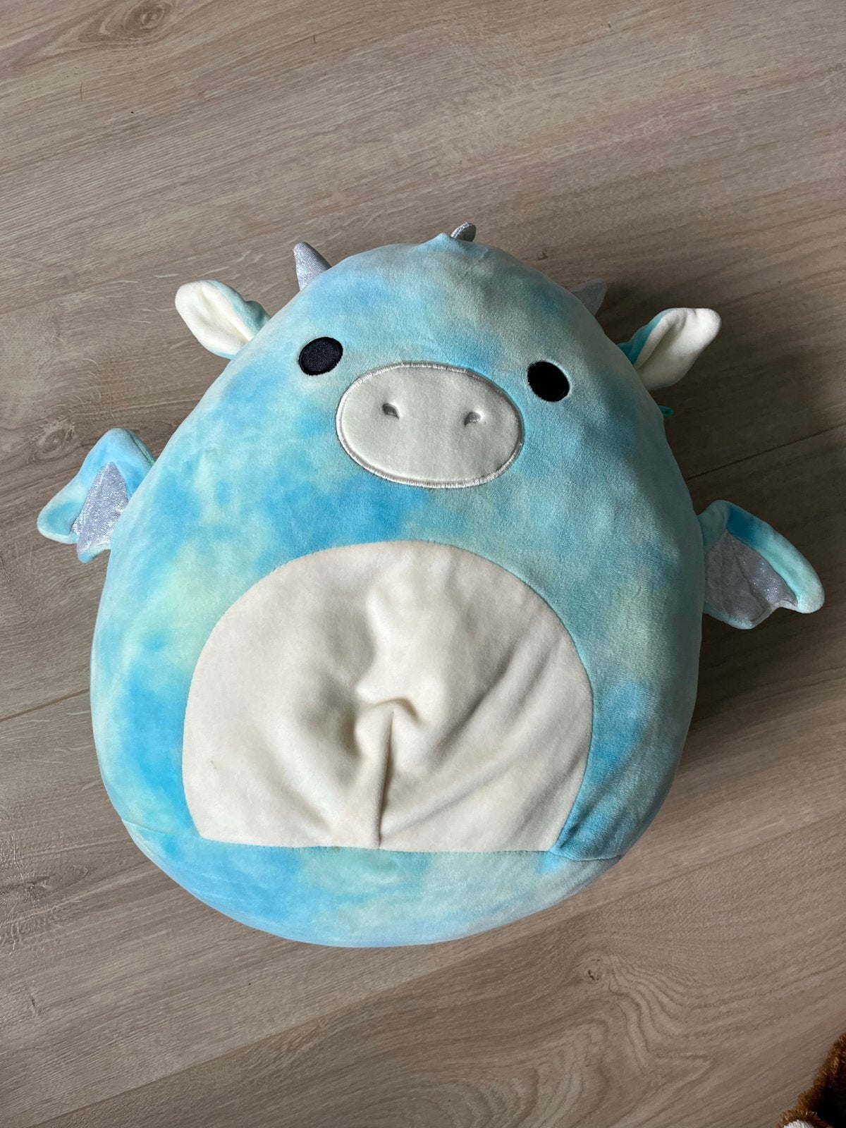 Squishmallow Draak Knuffel - Blauw/Groen, Overige karakters, Overige typen, Ophalen of Verzenden, Middelgroot (20 tot 80 cm)