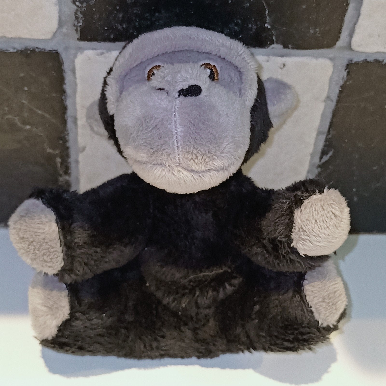 Apenheul, petjes world, zwart grijze kleine gorilla knuffel, Kinderen en Baby's, Speelgoed | Knuffels en Pluche, Overige merken