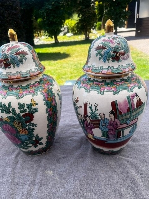 2 Chinese gemberpotten vintage, Antiek en Kunst, Ophalen