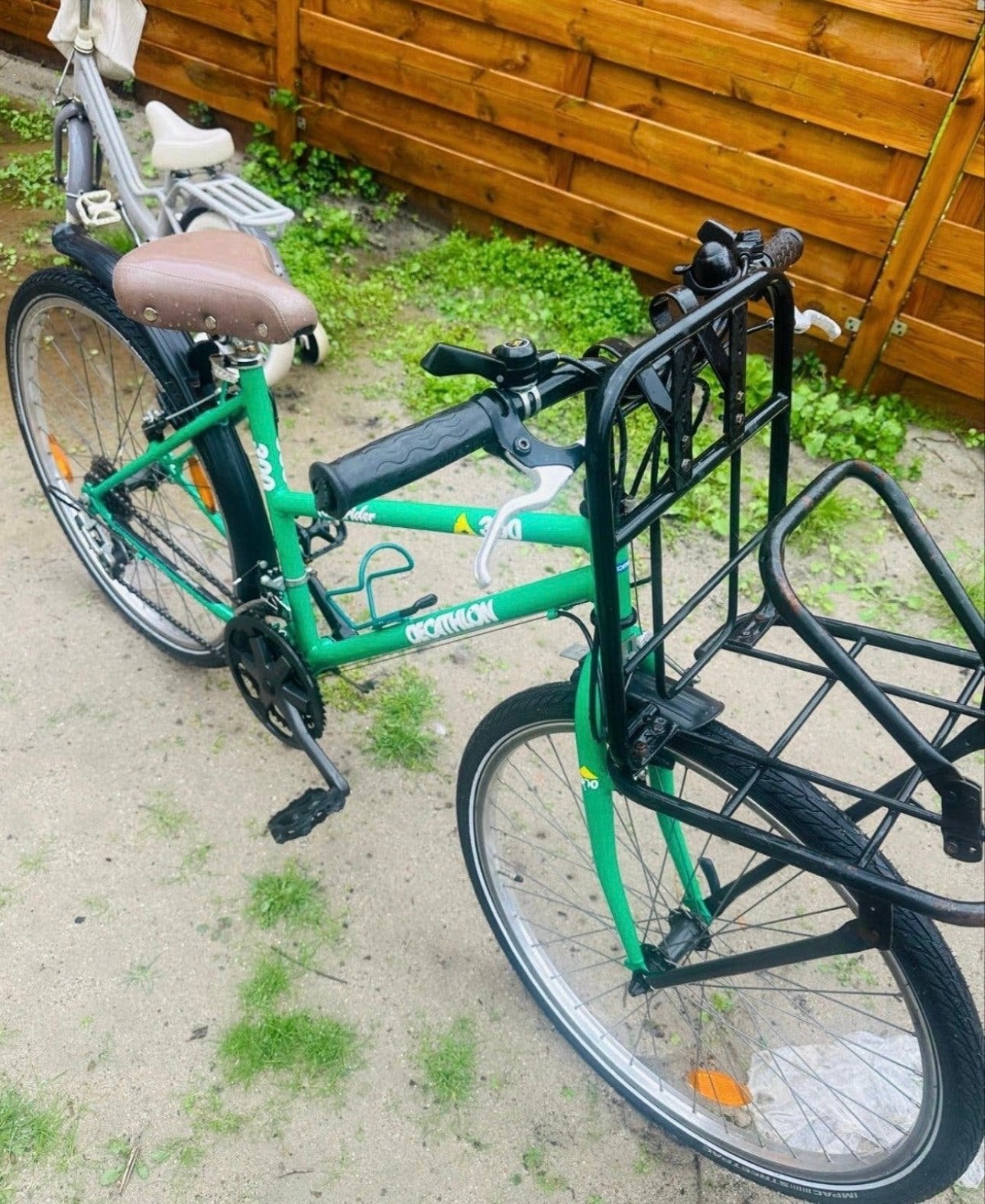 Decathlon Rockrider 300 Fiets - Groen, Overige merken, Gebruikt, Velgrem, Versnellingen