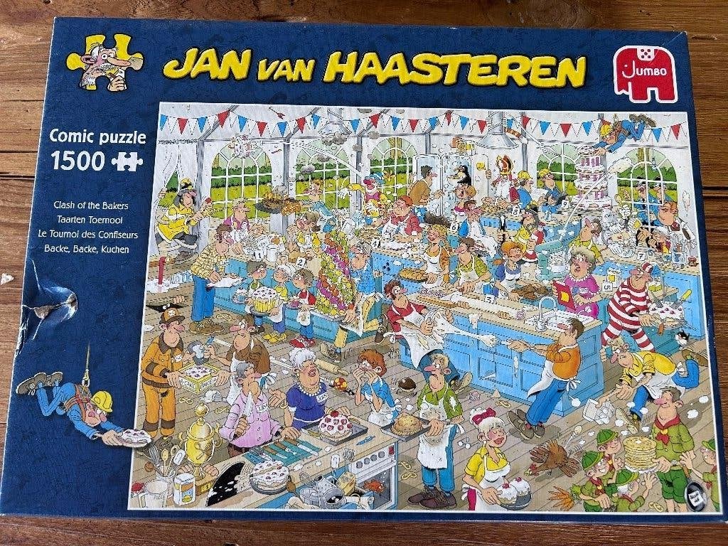 Jan van Haasteren puzzel, 1500 stukjes, Ophalen, 500 t/m 1500 stukjes, Zo goed als nieuw, Legpuzzel
