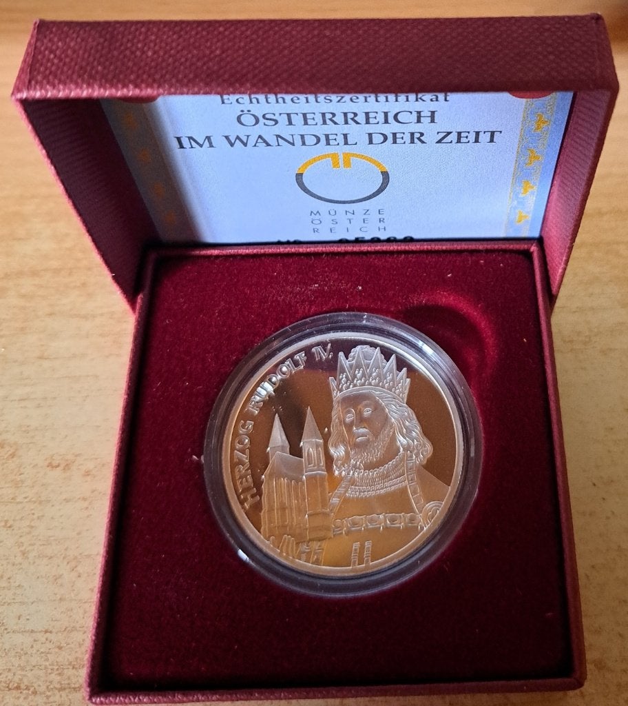 Oostenrijk, 100 Schilling 2001 - zilver Proof (2), Ophalen of Verzenden, Oostenrijk, Losse munt, Zilver
