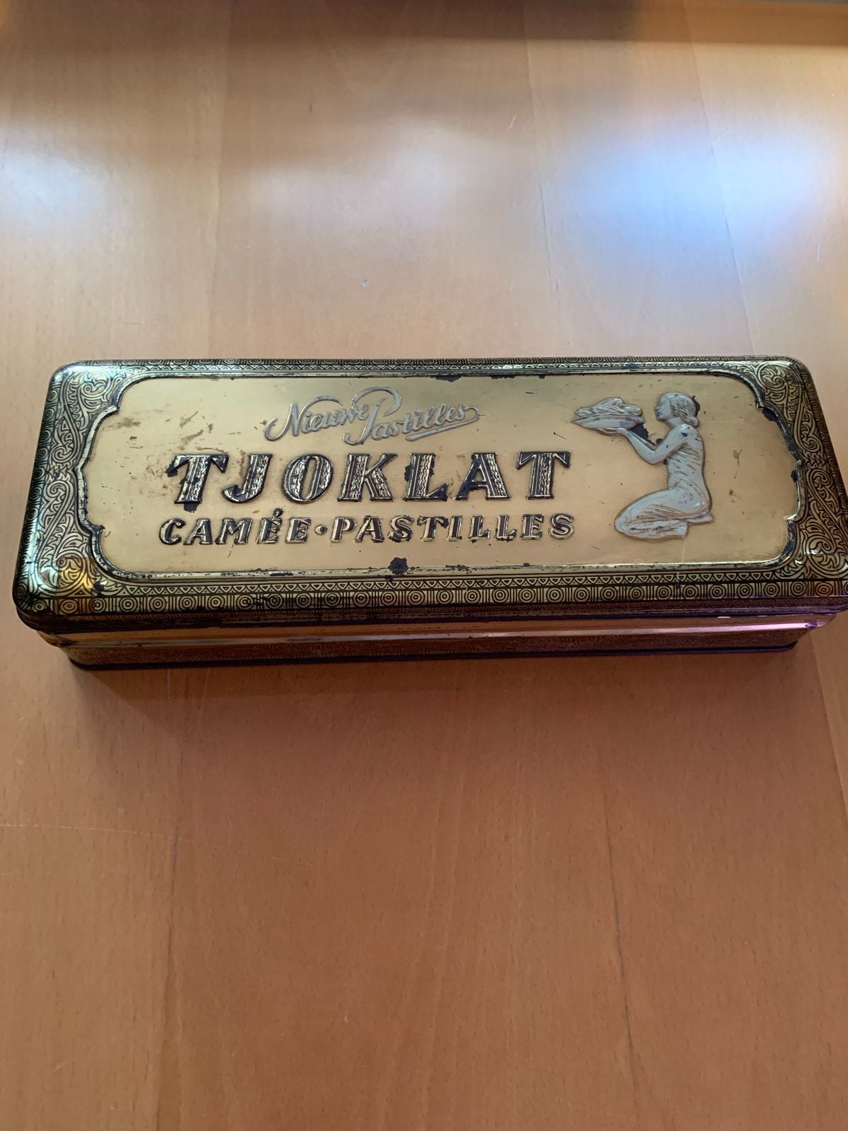 Vintage Tjoklat Camee Pastilles Blik - Nieuwe Voorraad, Verzamelen, Ophalen of Verzenden, Gebruikt, Overige, Overige merken