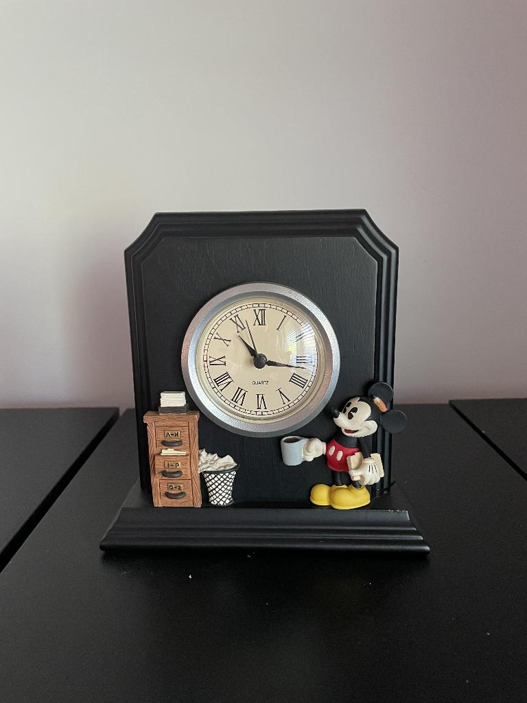 Mickey Mouse klok, Verzamelen, Disney, Ophalen of Verzenden, Mickey Mouse, Zo goed als nieuw, Overige typen