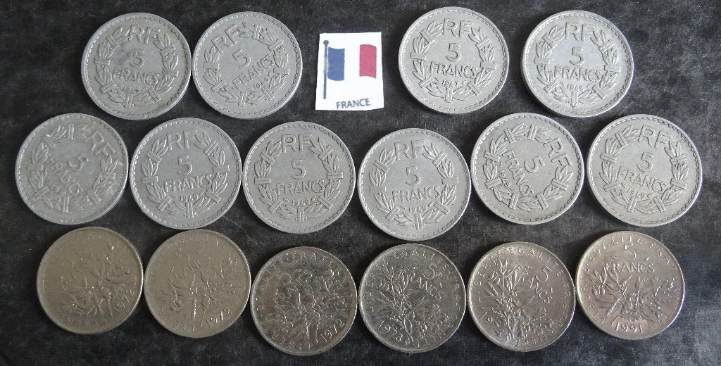 Munten France, Verzenden, Frankrijk