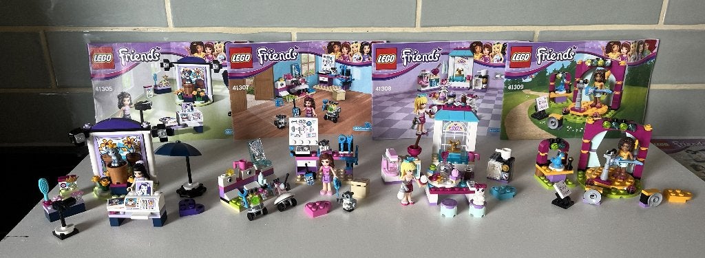 Lego Friends sets 41305-41307-41308-41308, Lego, Compleet, Friends, Ophalen of Verzenden
