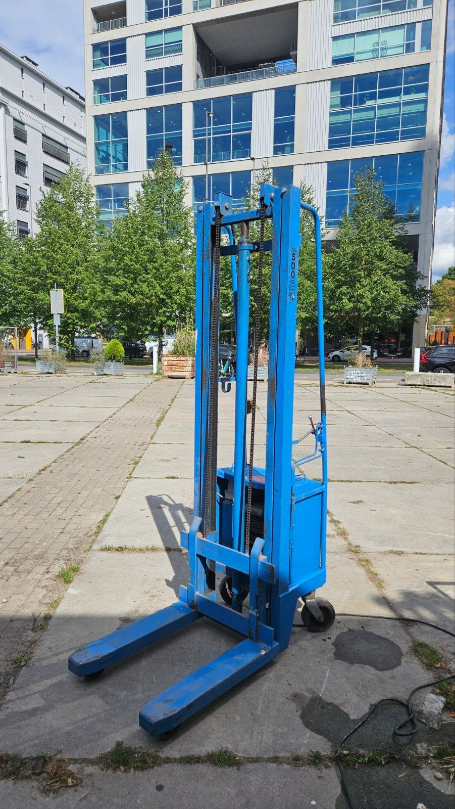 Elektrische lifter - stapelaar - 3m40 hefhoogte, Ophalen, Gebruikt