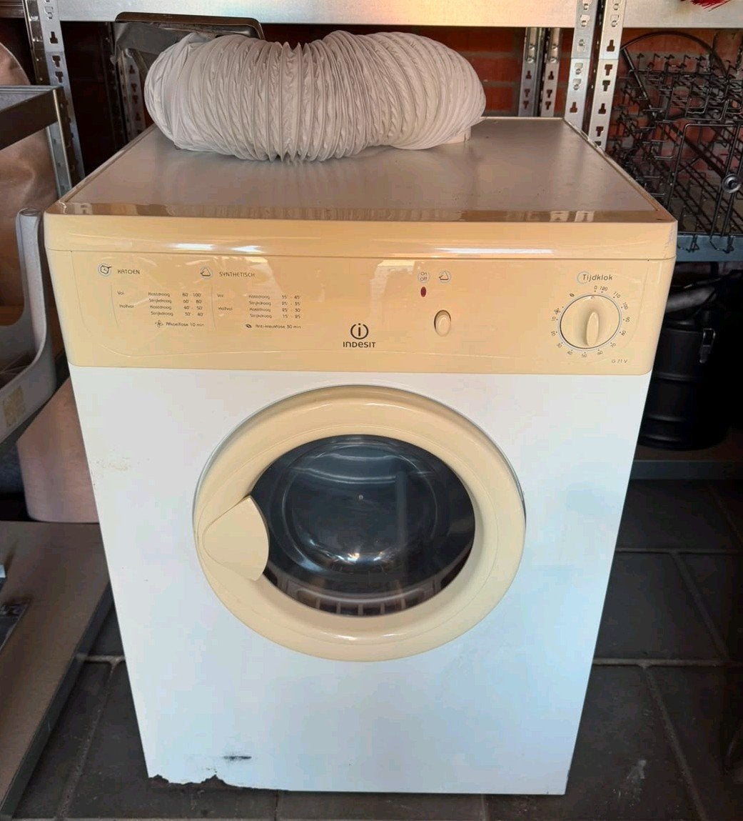 Indesit Luchtafvoer Wasdroger - Gebruikt, 6 tot 8 kg, Gebruikt, Luchtafvoer, Ophalen of Verzenden