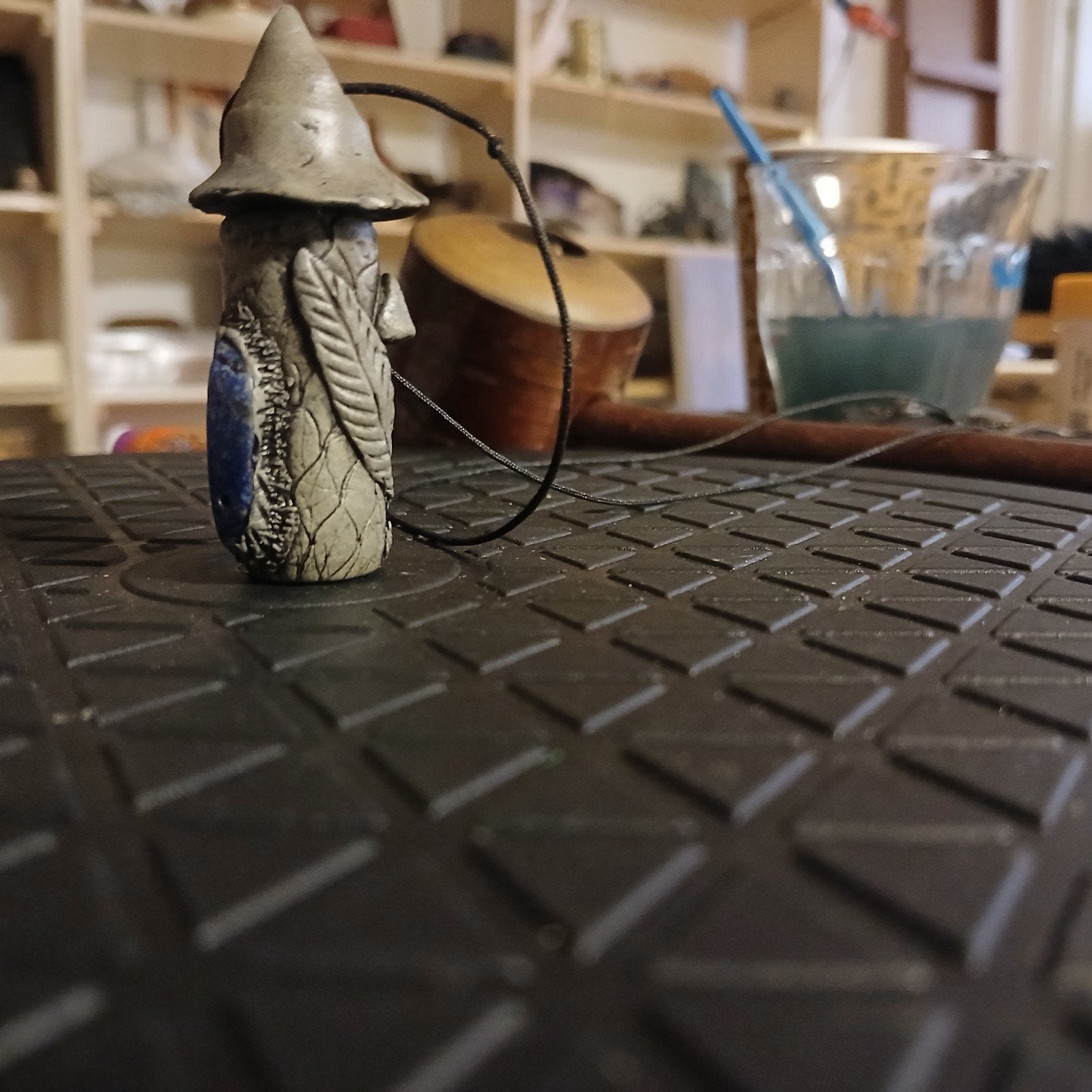 Unieke Handgemaakte Fantasy stash Hanger met Lapis Lazuli, Ophalen of Verzenden, Zo goed als nieuw, Fantasy