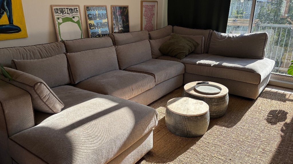 Couch / Bank - Oatmeal (Great condition), Ophalen, 300 cm of meer, Zo goed als nieuw, 150 cm of meer