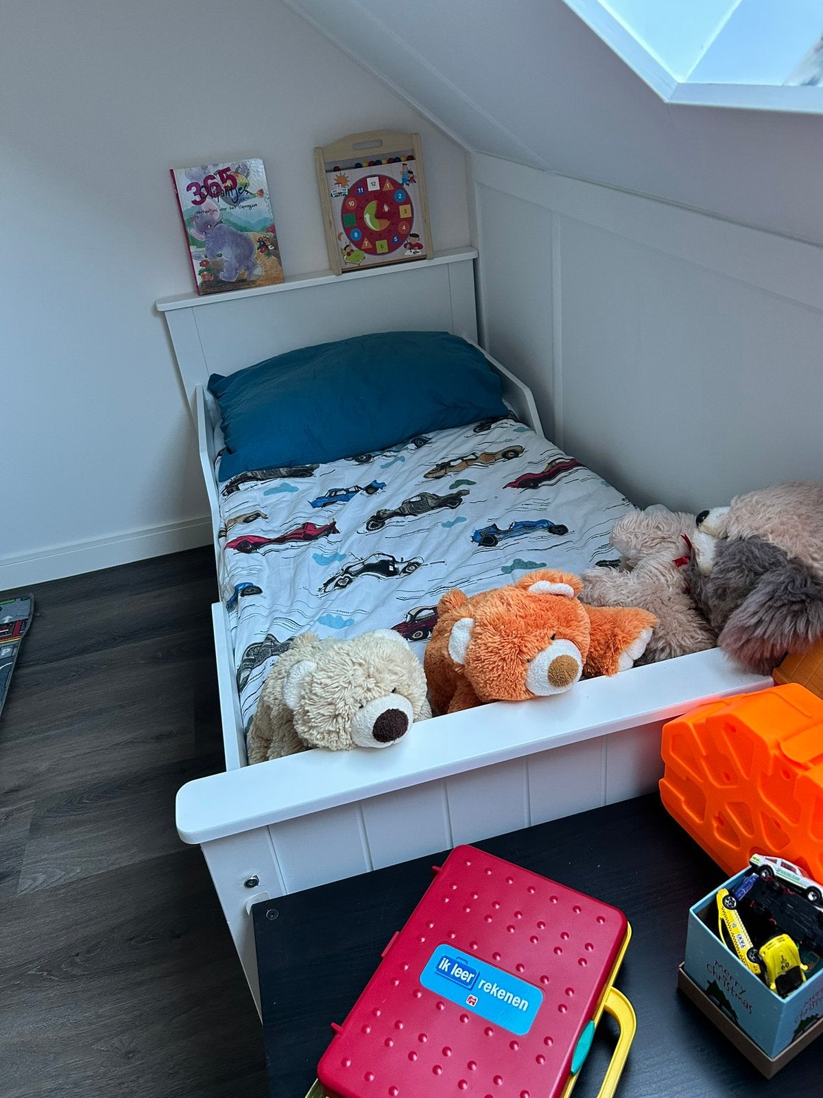 Peuterbed, Kinderen en Baby's, Kinderkamer | Bedden, Gebruikt, 70 tot 85 cm, 140 tot 160 cm, Ophalen